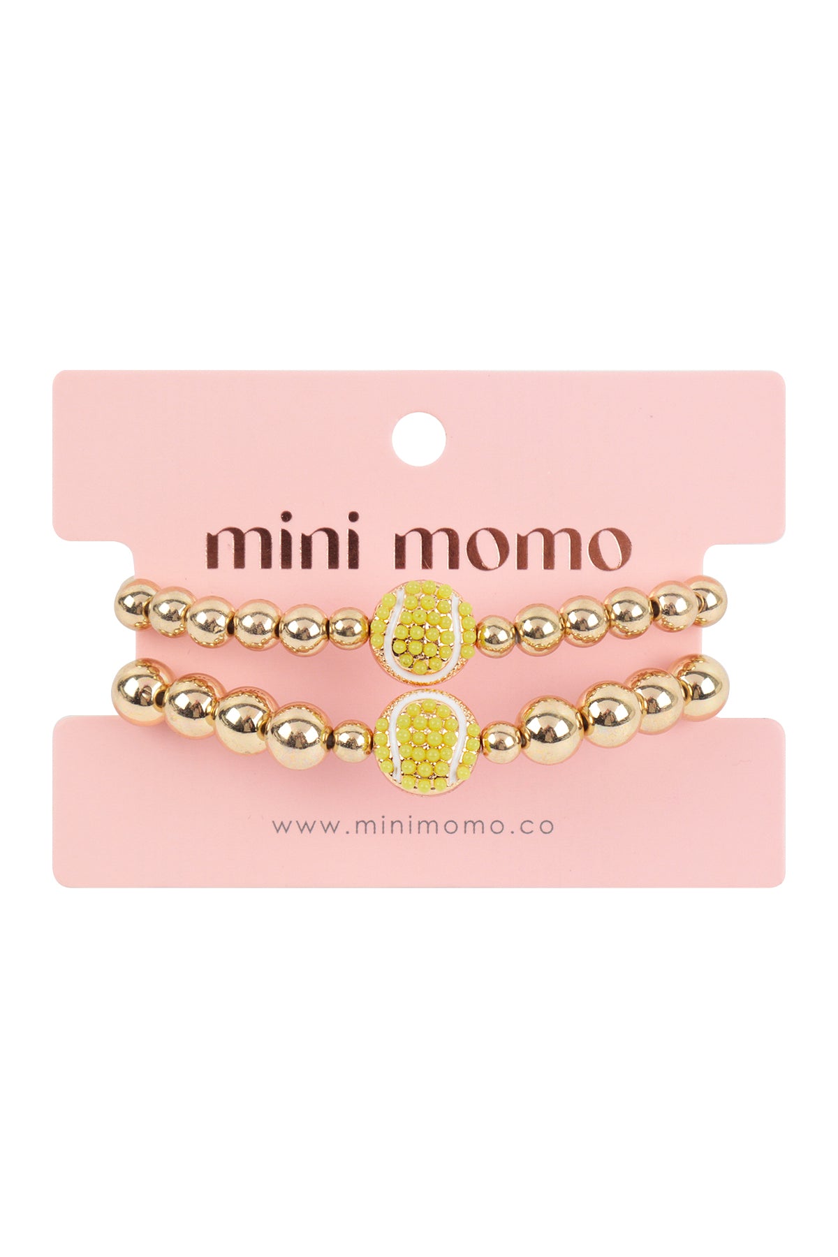 Mini Momo Mommy and Me Bracelets - Sports Mom Daughter Matching Bracelet Set - Main - Tennis