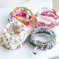 Beaded Bracelet Set Stack Stretch Multi Layered Boho Bangles