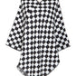 Mommy and Me Matching Cape Blanket Poncho - Checkered