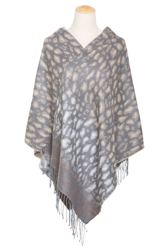 Mommy and Me Matching Cape Blanket Poncho - Leopard