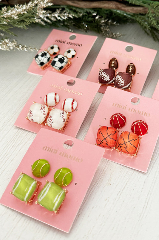 Sports Earring Duo Set - Baseball