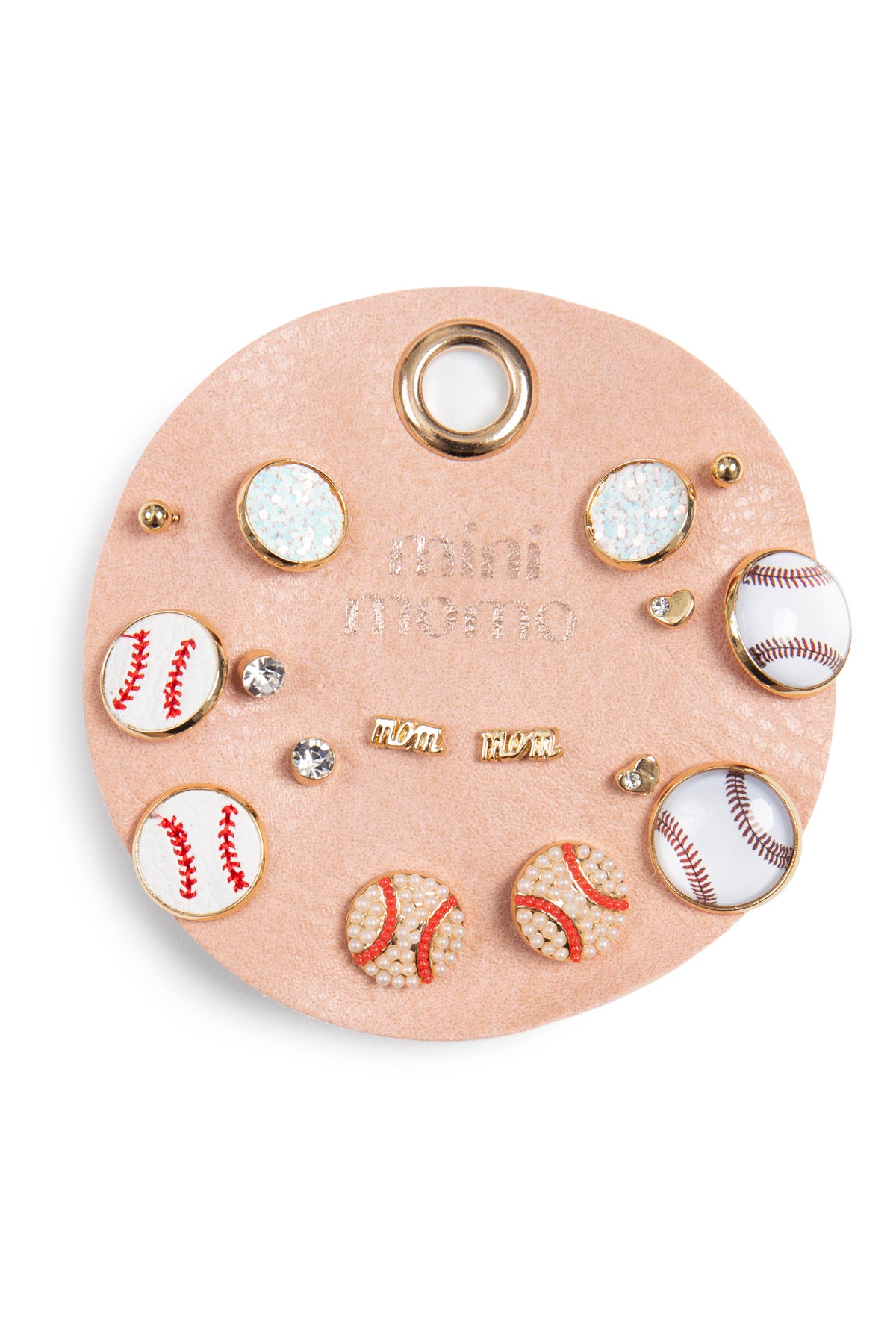 Sports Stud Earrings for Women - Baseball Assorted Set