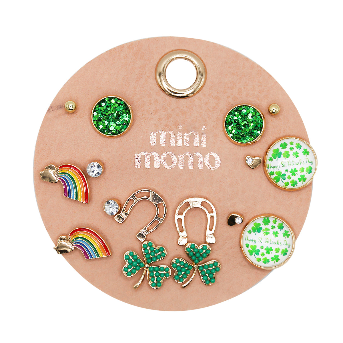 Lucky Stud Earrings for Women - St. Patrick's Assorted Set