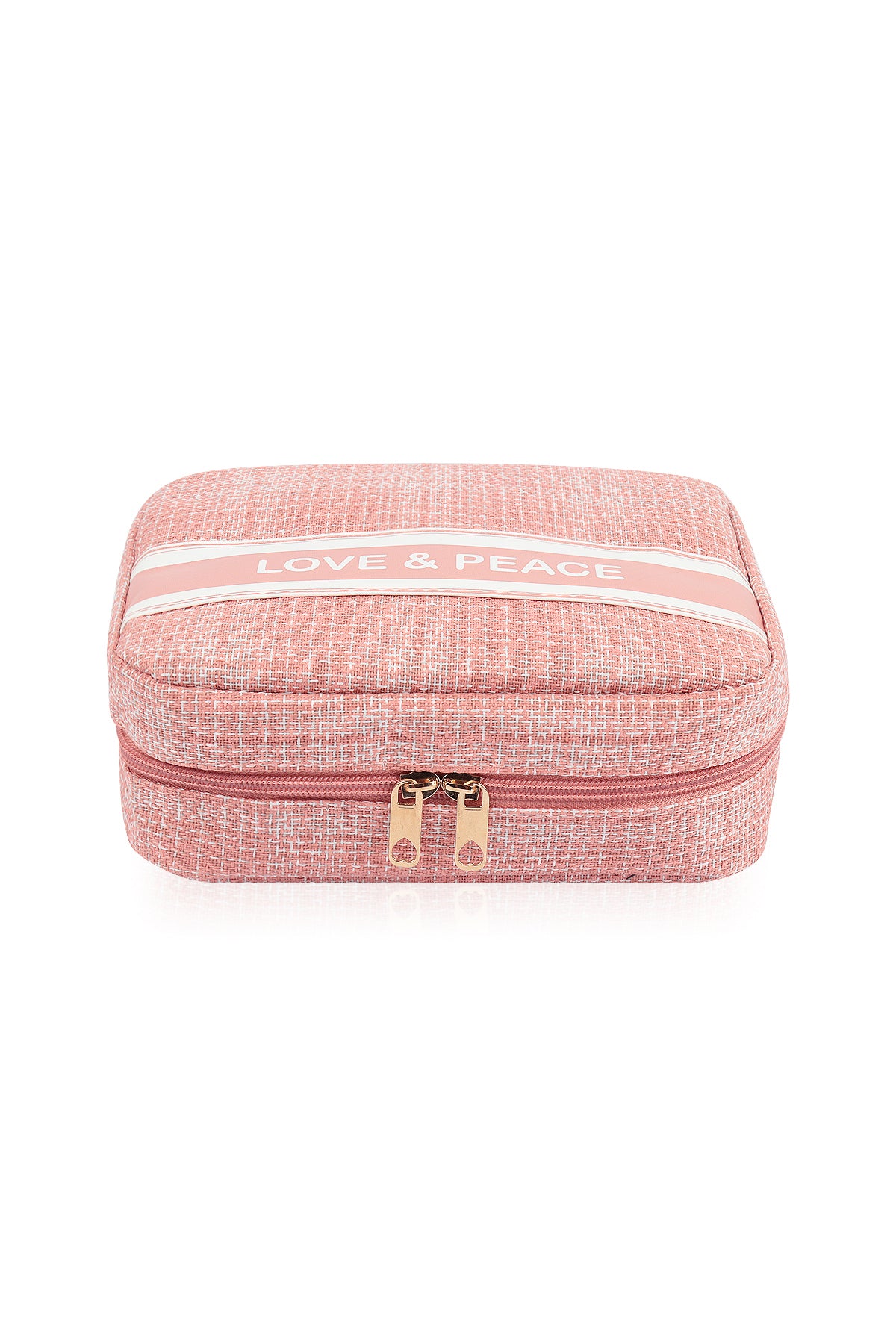 travel toiletry bag-makeup bag travel cosmetic bag-travel bag-travel essentials-travel size toiletries-weekender-Front-Pink 2