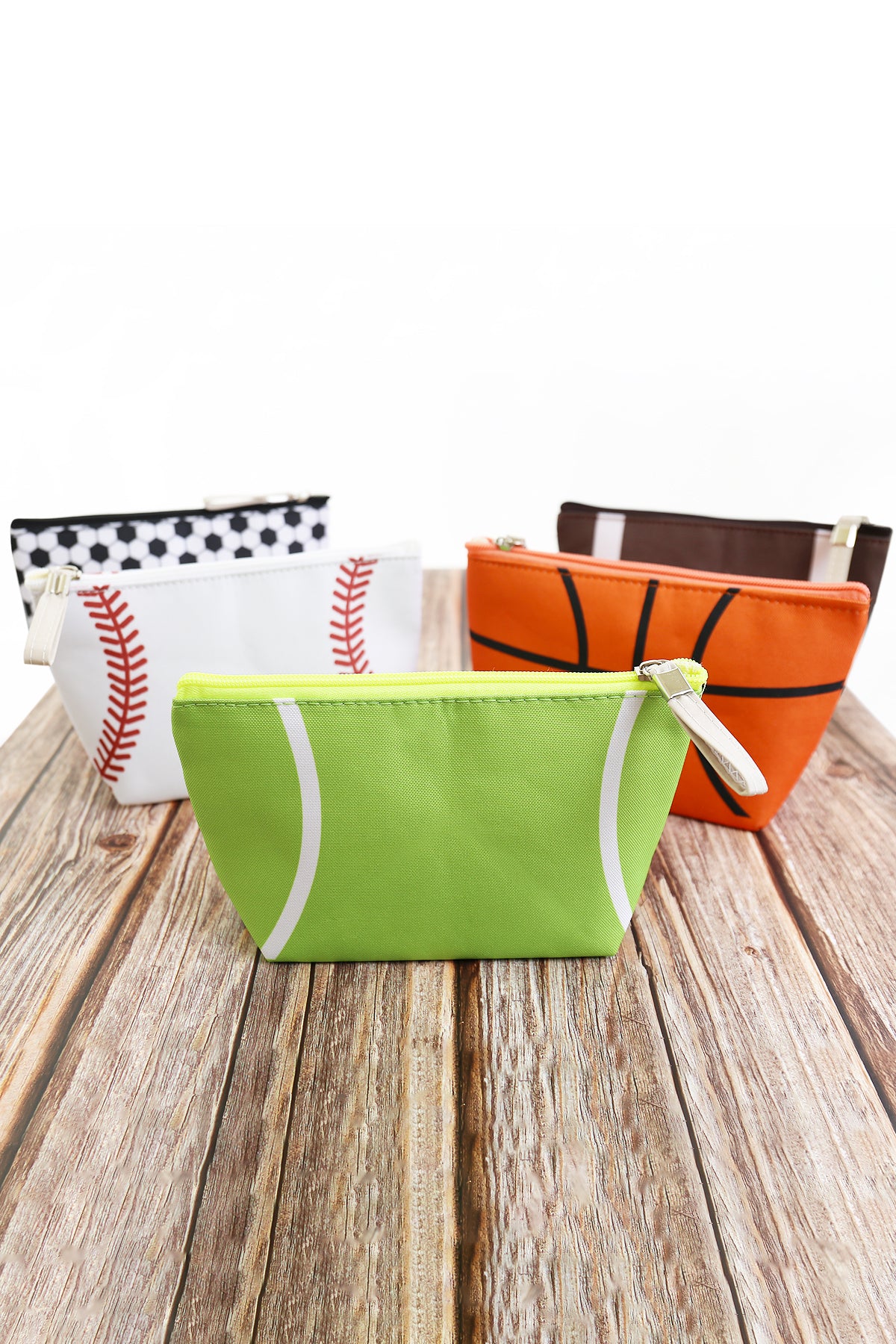 Sports Print Makeup Bag Travel Case Organizer Pouch - Tennis