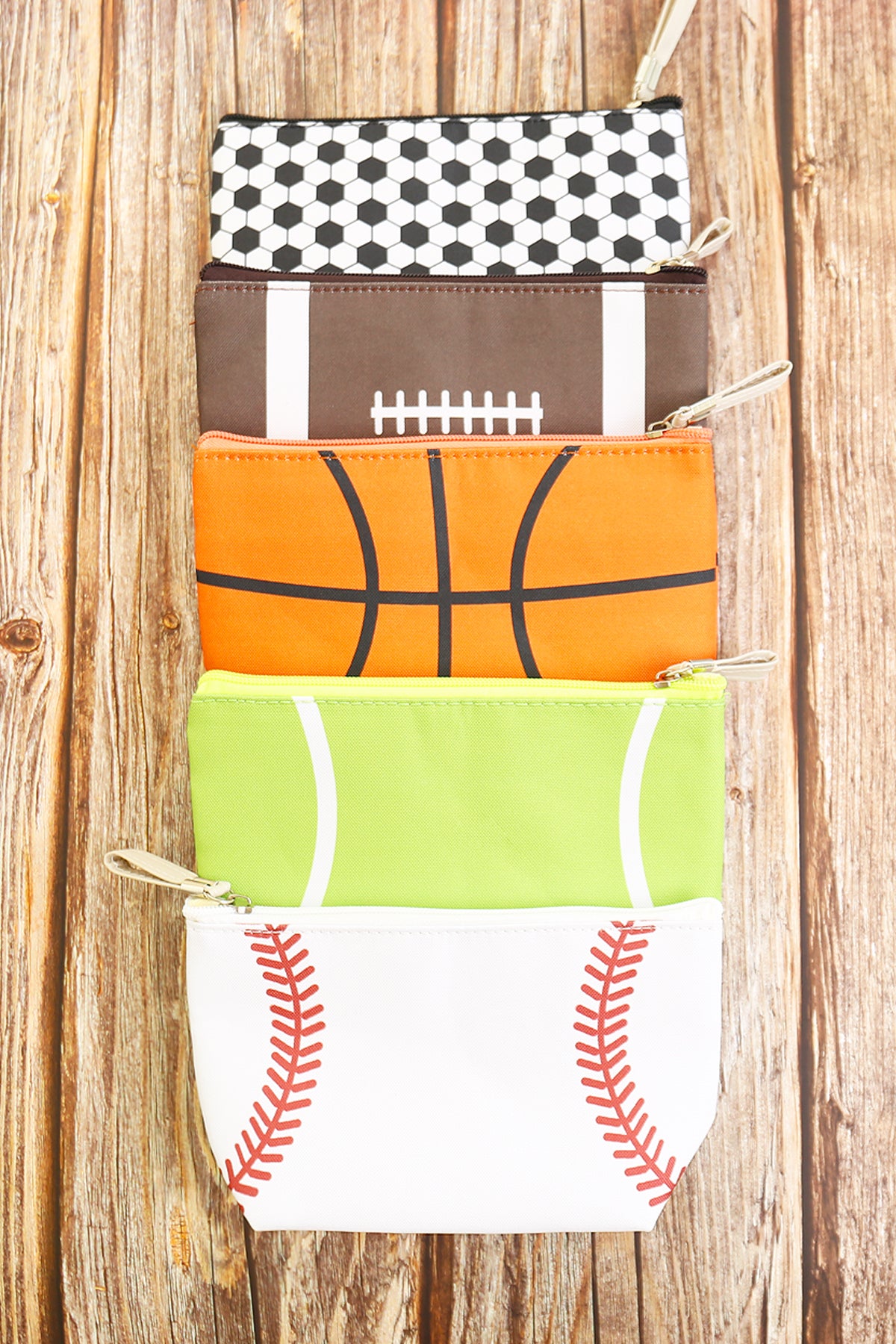 Sports Print Makeup Bag Travel Case Organizer Pouch - Soccer