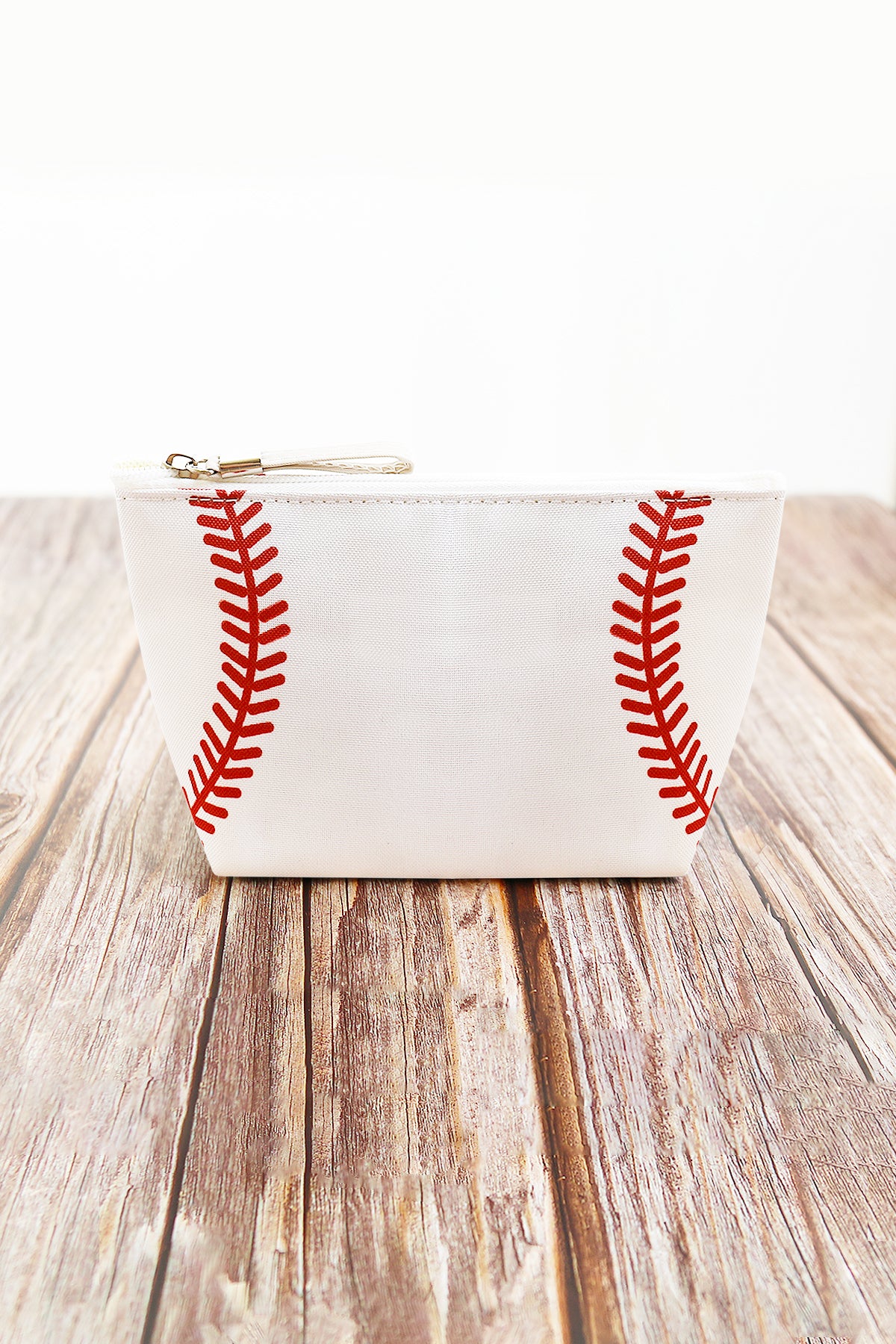 Sports Print Makeup Bag Travel Case Organizer Pouch - Baseball