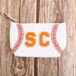 Sports Print Makeup Bag Travel Case Organizer Pouch - Baseball