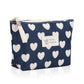 travel toiletry bag-makeup bag travel cosmetic bag-travel bag-travel essentials-travel size toiletries-Blue-Side