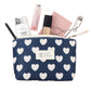 travel toiletry bag-makeup bag travel cosmetic bag-travel bag-travel essentials-travel size toiletries-weekender bag-Front-Blue