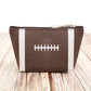 Sports Print Makeup Bag Travel Case Organizer Pouch - Football