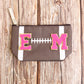 Sports Print Makeup Bag Travel Case Organizer Pouch - Football