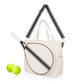 Mini Momo Tennis Bag Racket Tote Sports Racquet Bag - Tennis Bags for Women - Case Stripe Shoulder Strap - Main - Black White