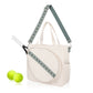 Mini Momo Tennis Bag Racket Tote Sports Racquet Bag - Tennis Bags for Women - Case Stripe Shoulder Strap - Main - Green