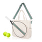 Mini Momo Tennis Bag Racket Tote Sports Racquet Bag - Tennis Bags for Women - Case Stripe Shoulder Strap - Main - Light Blue