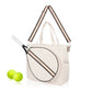 Mini Momo Tennis Bag Racket Tote Sports Racquet Bag - Tennis Bags for Women - Case Stripe Shoulder Strap - Main - Gold Black