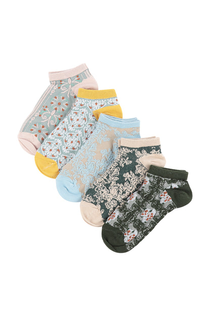 Cute Teddy Bear Women's Socks Set - Colorful Ankle Socks Novelty Gifts for Womens-Main