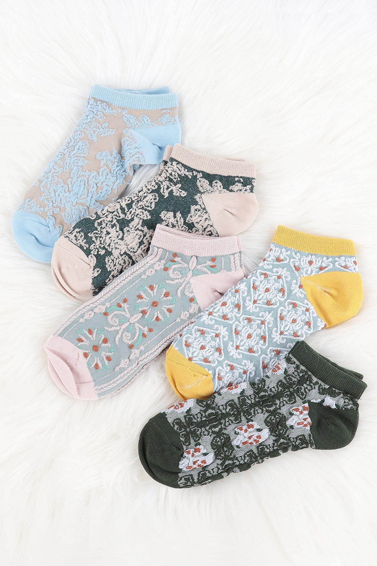 Cute Teddy Bear Women's Socks Set - Colorful Ankle Socks Novelty Gifts for Womens-Lifestyle