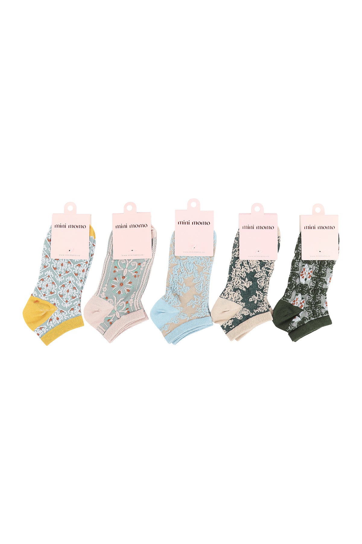 Cute Teddy Bear Women's Socks Set - Colorful Ankle Socks Novelty Gifts for Womens-Tags