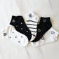 Cute Women's Socks Set -  Heart Stripe Polka Dot Ankle Socks Novelty Gifts for Womens-Lifestyle