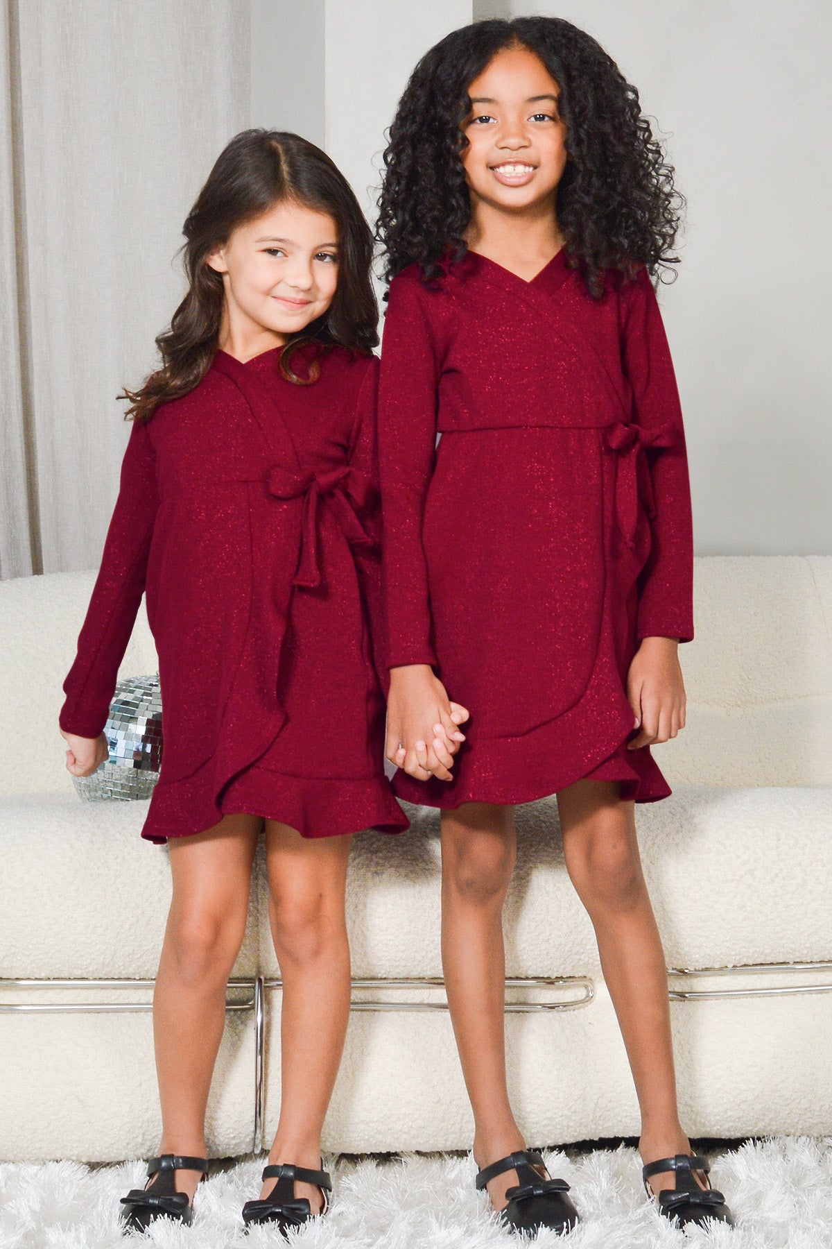 Burgundy mommy clearance and me dress