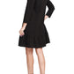 Women's Dresses Casual - Cute Shift Tunic Dress for Women Ruffle Tiered Hem - Black - Side