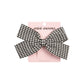 Hair Clip for Women and Girls - Cute Bow Girl's Hair Accessories Pin Ponytail Holder, Acrylic Resin - Main - Gingham Black