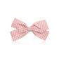 Hair Clip for Women and Girls - Cute Bow Girl's Hair Accessories Pin Ponytail Holder, Acrylic Resin - Gingham Pink