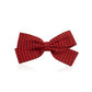 Hair Clip for Women and Girls - Cute Bow Girl's Hair Accessories Pin Ponytail Holder, Acrylic Resin - Gingham Red