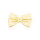 Hair Clip for Women and Girls - Cute Bow Girl's Hair Accessories Pin Ponytail Holder, Hairpin Gift - Faux Leather Yellow