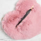 Mini Momo Heart Shape Handbag Cute Girls Purse - Fluffy Faux Fur Bag Women Crossbody, Valentines Day Bow Tie - Lifestyle