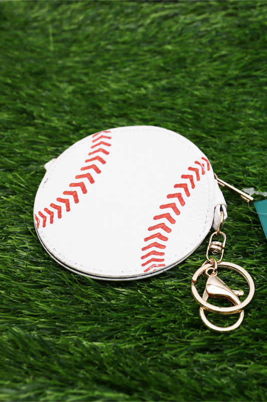 bag charm-coin purse keychain-keychain coin pouch-mini backpack keychain-keychain purse-pouch keychain-Main-Baseball