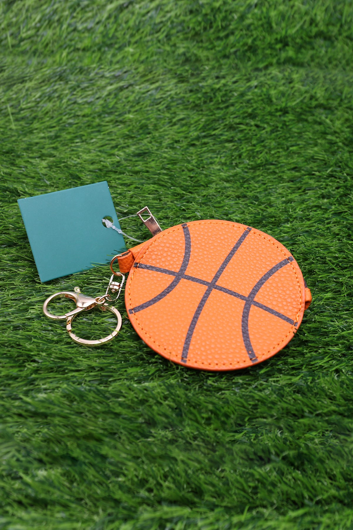 bag charm-coin purse keychain-keychain coin pouch-mini backpack keychain-keychain purse-pouch keychain-Main-Basketball