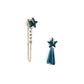 Star Asymmetrical Earrings Dangle Earrings - Cute Girls Birthday Jewelry Women's Gift - Main - Navy