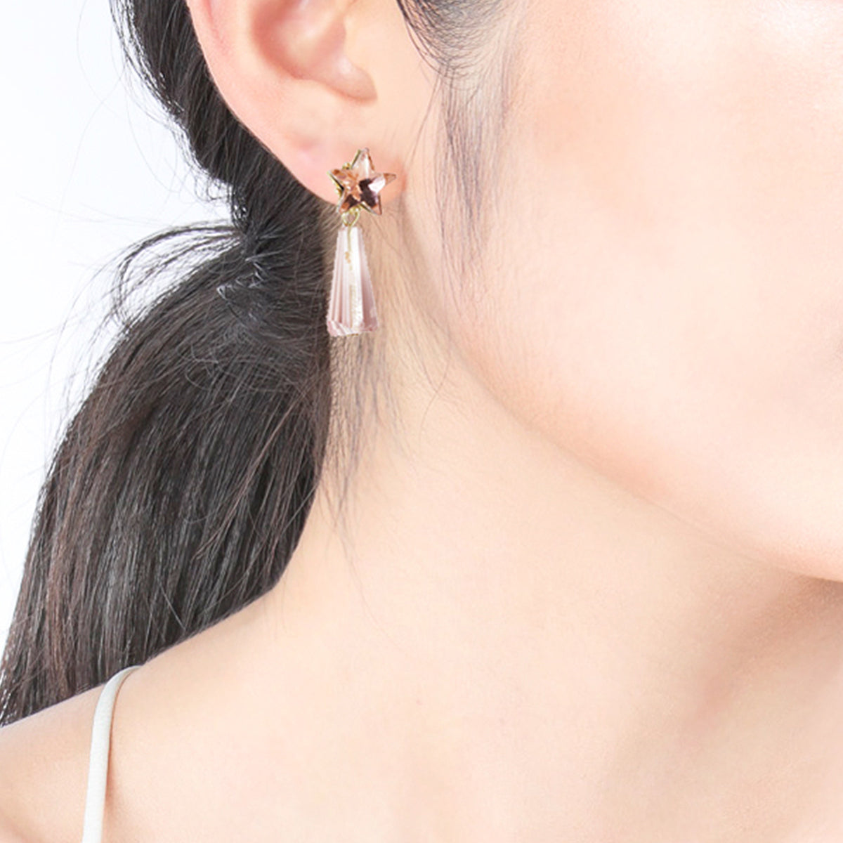 Star Asymmetrical Earrings Dangle Earrings - Cute Girls Birthday Jewelry Women's Gift - Lifestyle - Pink