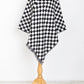 Mini Momo Blanket Shawl Wrap Mommy and Me Matching Cape - Blanket Poncho Buffalo Plaid Warm Cardigan - Main - Checkered Black