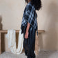 Mini Momo Blanket Shawl Wrap Mommy and Me Matching Cape - Winter Poncho Buffalo Plaid Warm Cardigan - Lifestyle - Side