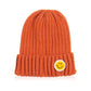 Mini Momo Mommy and Me Hat Matching Beanie - Knit Winter Beanie Sweater Warm Hats for Women and Kids - Main - Smile Orange