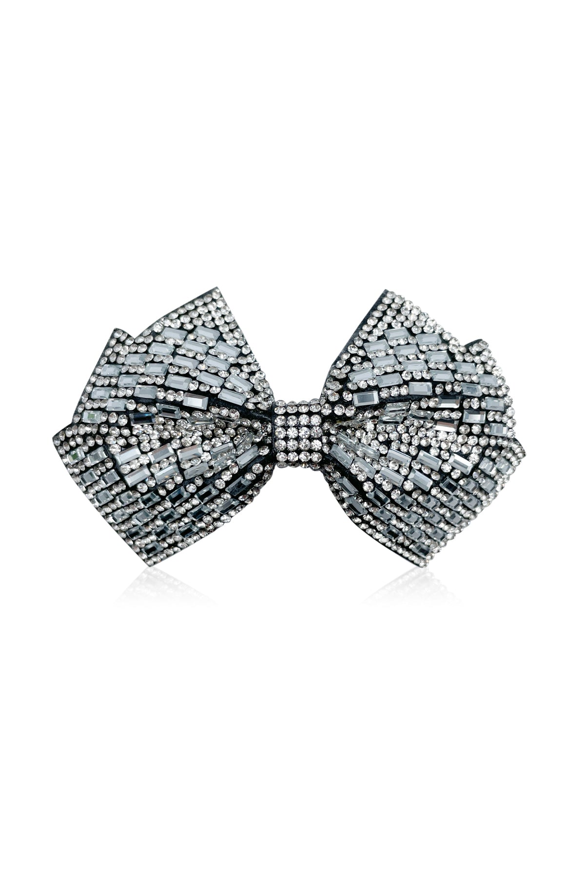 Hair Clip for Women and Girls - Cute Bow Girl's Hair Accessories Pin Ponytail Holder - Main - Rhinestone Sparkly