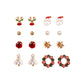 Earring Set for Women Multi Pairs Assorted Multipack - Girl's Stud Earrings Jewelry - Front - Christmas